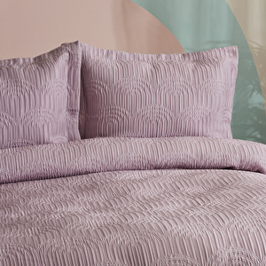 Karaca Home Midnight Çift Kişilik Yatak Örtüsü Lila  görseli 2