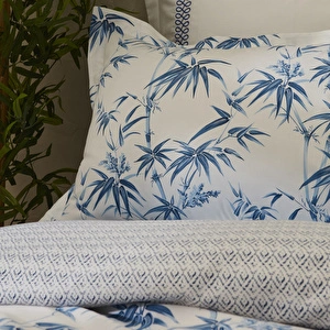 Karaca Home Doğasever Grove  Bambu Tek Kişilik Nevresim Takımı İndigo görseli 4