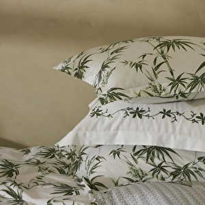 Karaca Home Doğasever Grove Bambu %100 Pamuk Çift Kişilik Nevresim Takımı Yeşil  görseli 6