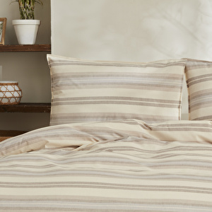Karaca Home Tahara Çift Kişilik Nevresim Takımı Bej görseli 4