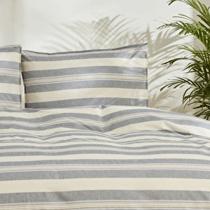 Karaca Home Desert Tek Kişilik %100 Pamuk Nevresim Takımı Mavi görseli 3