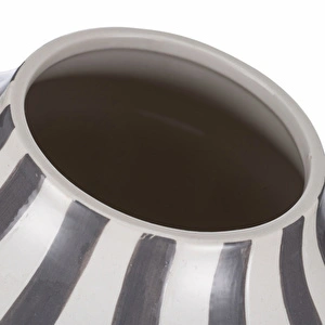 Karaca Home Bevel Dekoratif Vazo Gri 13x20 Cm görseli 3