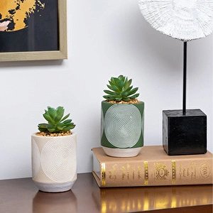 Karaca Home Woods Yapay Çiçek Yeşil  görseli 4