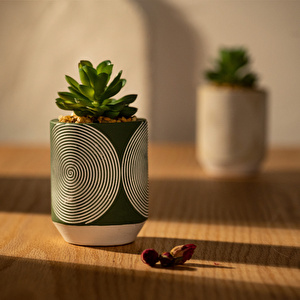 Karaca Home Woods Yapay Çiçek Yeşil  görseli 1