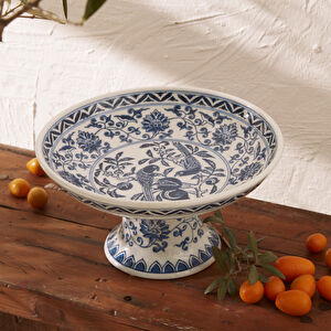 Karaca Home Lisbon Carly Ayaklı Tabak 25 cm görseli 1