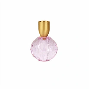 Karaca Home Vicki Şamdan Cam 6x9 cm Pembe görseli 3