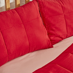Karaca Home Barny Çift Kişilik Müslin Summer Comfort Kırmızı görseli 7