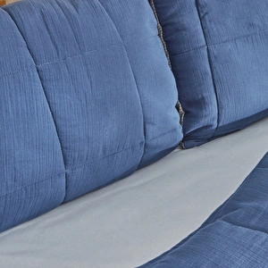 Karaca Home Barny Çift Kişilik Müslin Summer Comfort İndigo görseli 7