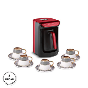 Karaca Hatır Köz Türk Kahve Makinesi Cherry Red görseli 8