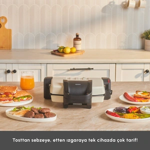 Karaca Future Essential Tost Makinesi Matte Krem 1800 W 4 Dilim Kapasiteli görseli 3
