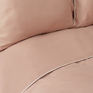 Karaca Home Lori Pudra Offwhite Biyeli %100 Pamuk Saten Çift Kişilik Nevresim Takımı görseli 2