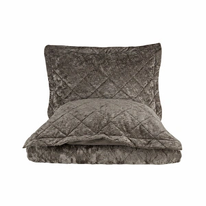 Karaca Home Plain Çift Kişilik Kapitone Yatak Örtüsü Gri görseli 3