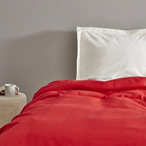 Karaca Home Sofie Çift Kişilik Pike Kırmızı görseli 3