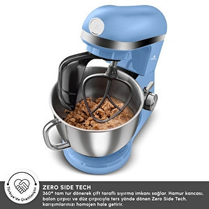 Karaca Mastermaid Chef Pro Çift Kollu Hamur Yoğurma Makinesi  Royal Blue  5L görseli 6