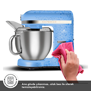 Karaca Mastermaid Chef Pro Çift Kollu Hamur Yoğurma Makinesi  Royal Blue  5L görseli 7
