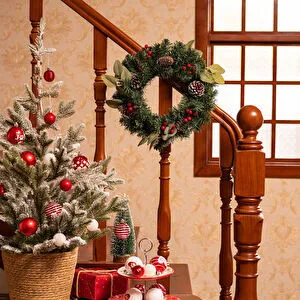 Karaca Home New Year Yılbaşı Pine Kapı Süsü 40 cm
