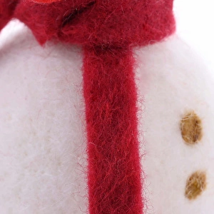 Karaca Home New Year Yılbaşı Snowman With Ear Muffs Ağaç Süsü 8x13 cm görseli 4