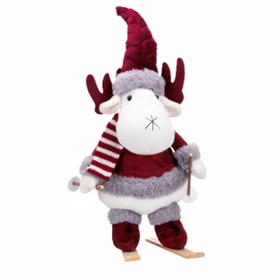 Karaca Home New Year Velvet Skier Reindeer 