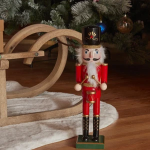 Karaca Home New Year Yılbaşı Nutcracker With Drums 36 Cm