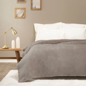Karaca Home Fiona Welsoft Tv Battaniyesi Gri