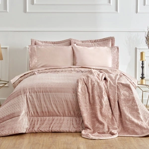 Karaca Home Anita Saten 8 Parça Çeyiz Seti Rose Gold görseli 1