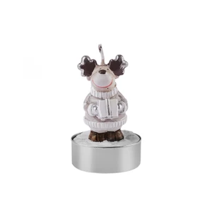 Karaca Home New Year Yılbaşı Reindeer 3'lü Tealight Mum 14x9,3x6 cm