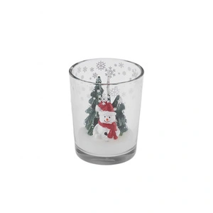 Karaca Home New Year Yılbaşı Tiny Figure Bardak Mum 5,5x6,5 Cm görseli 4