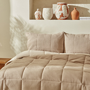 Karaca Home Muse Çift Kişilik Spring Comfort Set Taş görseli 3