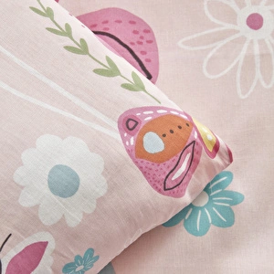 Karaca Home Young Butterfly %100 Pamuk Tek Kişilik Nevresim Takımı Pembe görseli 7
