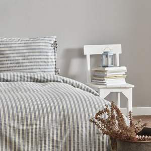 Karaca Home Denim Striped Tek Kişilik Nevresim Seti görseli 3