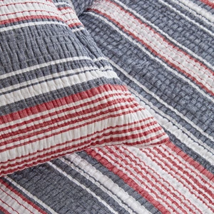 Karaca Home Denim Farley Tek Kişilik Yatak Örtüsü Seti Kırmızı görseli 7