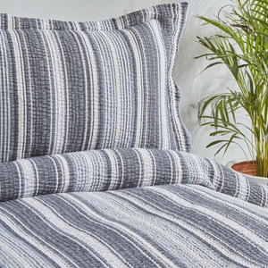 Karaca Home Denim Farley Tek Kişilik Yatak Örtüsü Seti İndigo görseli 4