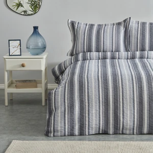 Karaca Home Denim Farley Çift Kişilik Yatak Örtüsü Seti İndigo