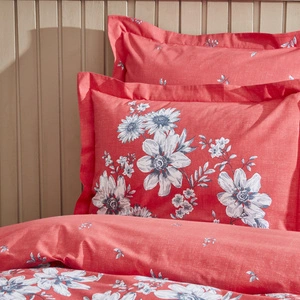 Karaca Home Cornell %100 Pamuk Çift Kişilik Nevresim Takımı Koyu Pembe PP görseli 4