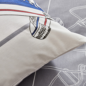 Karaca Home Young Barton %100 Pamuk Tek Kişilik Nevresim Takımı Fitted  görseli 5