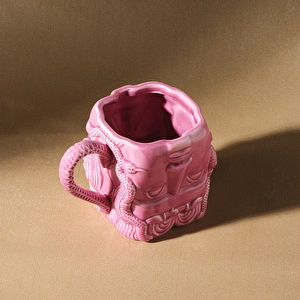 Karaca X İst Collection Medusa Mug 420 ml Pembe görseli 3