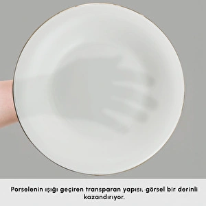 Karaca Fine Pearl Fame 26 Parça 6 Kişilik Kahvaltı Takımı Gold görseli 5
