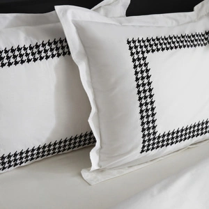 Karaca Home Juanita 80 Tel %100 Pamuk Çift Kişilik Percale Nevresim Takımı Nakışlı Beyaz görseli 8