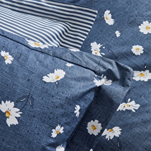 Karaca Home Daisy  %100 Pamuk Tek Kişilik Nevresim Takımı İndigo (PP) görseli 9