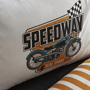 Karaca Home Young Speed Way %100 Pamuk Tek Kişilik Fitted Nevresim Takımı görseli 8