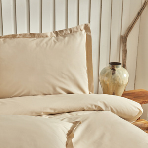 Karaca Home Cool Touch Stripe Çift Kişilik Nevresim Takımı Bej görseli 5