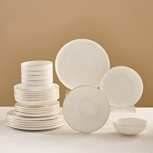 Karaca Fine Bone Belinda 24 Parça 6 Kişilik Yemek Takımı