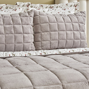 Karaca Home Lorrie Tek Kişilik Baskılı Tedy Comfort Set Gri görseli 4
