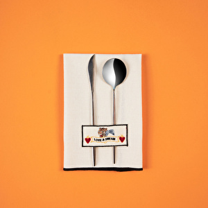 Karaca Home x 2Wins Love and Dream Tiger Nakışlı Peçete 40x40 cm görseli 4