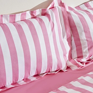Karaca Home Brine %100 Pamuk Tek Kişilik Nevresim Takımı Pembe PP görseli 5