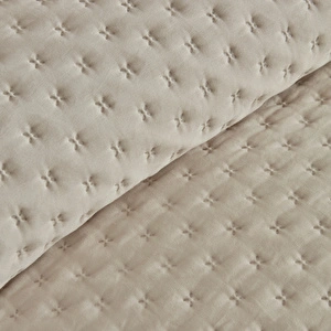 Karaca Home Breeze Soft Çift Kişilik Yatak Örtüsü Takımı Ekru görseli 8