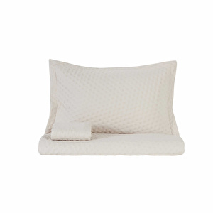 Karaca Home Breeze Soft Çift Kişilik Yatak Örtüsü Takımı Ekru görseli 12