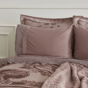 Karaca Home Valeria Queen 8 Parça Çeyiz Seti Gül Kurusu görseli 4