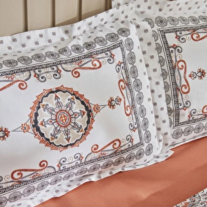 Karaca Home Aprika %100 Pamuk Tek Kişilik Nevresim Takımı Antrasit görseli 3