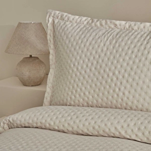 Karaca Home Breeze Soft Tek Kişilik Yatak Örtüsü Takımı Ekru görseli 4